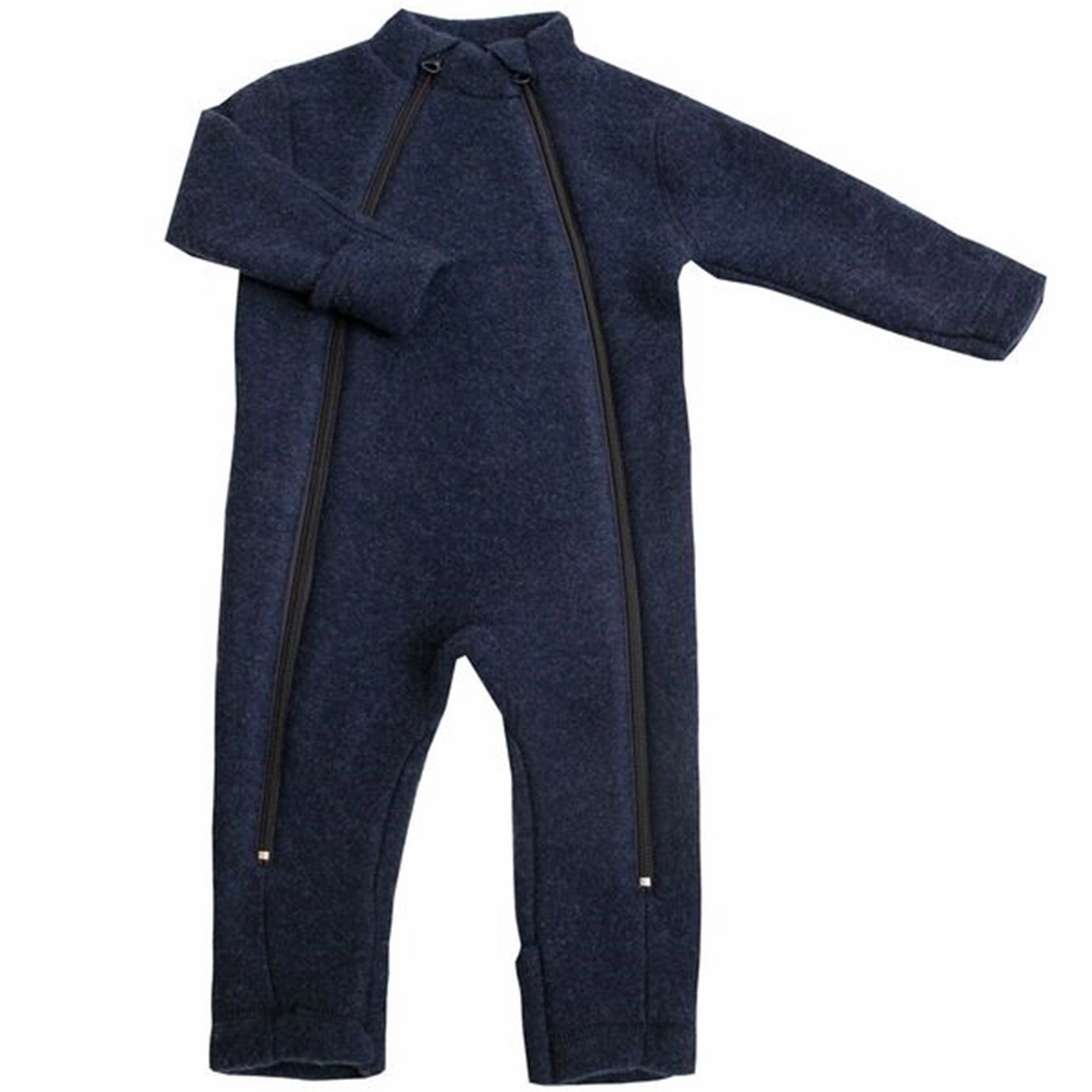 Joha Blue Wool Jumpsuit 2 in 1 Modern Pocket