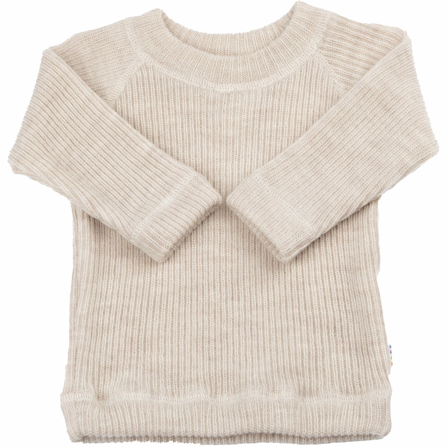 Joha Wool Creme Blouse W. Long Sleeves Wool Print