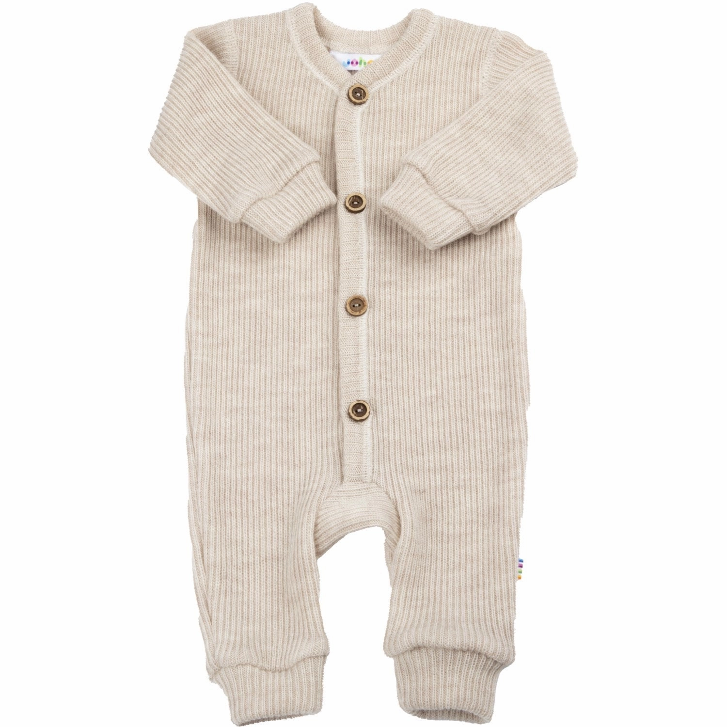 Joha Wool Creme Jumpsuit Versatile Button