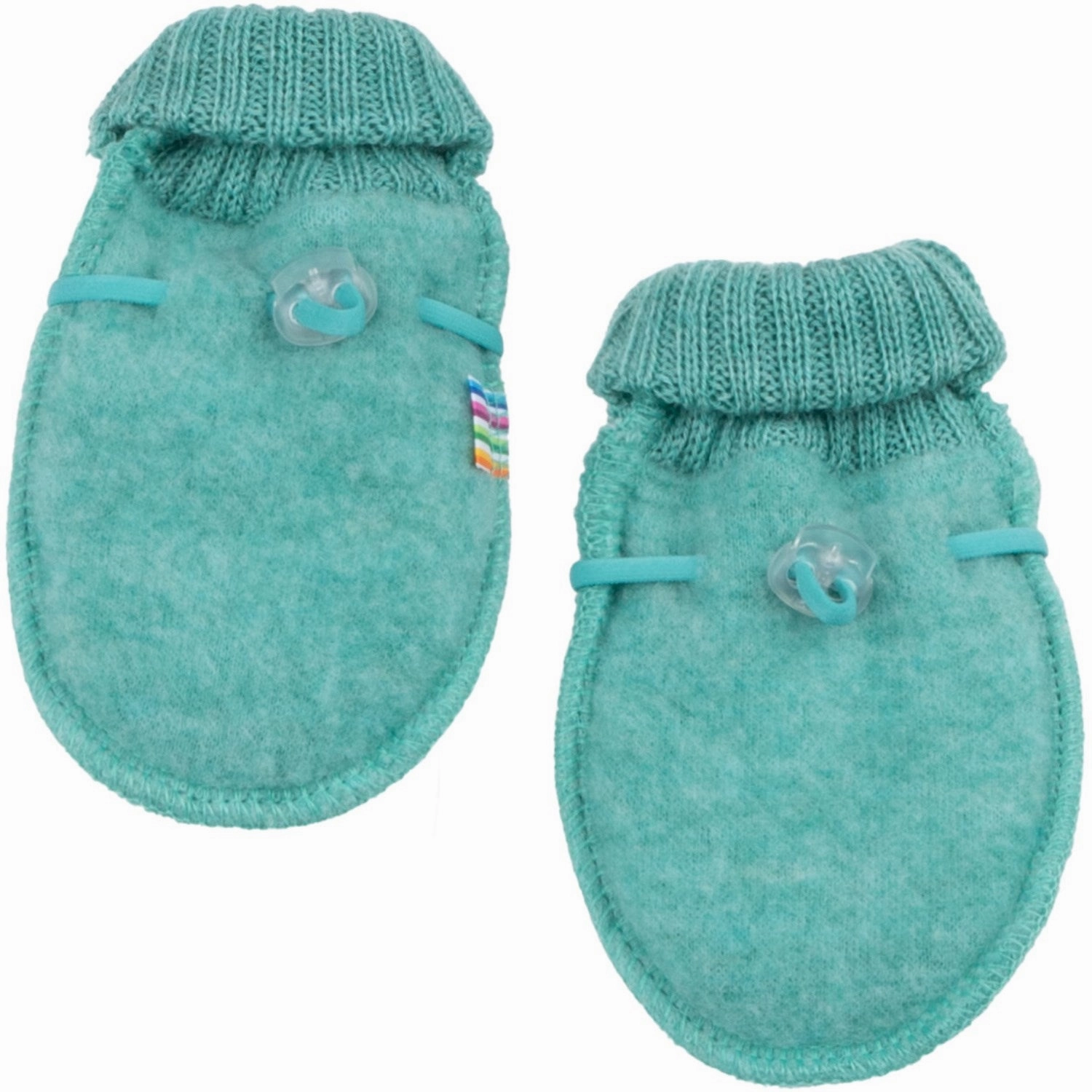 Joha Wool Green Mitts Texture Durable