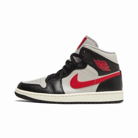 Jordan 1 Mid Black College Grey Gym Red (Women's) Exclusive styles Prestige wear