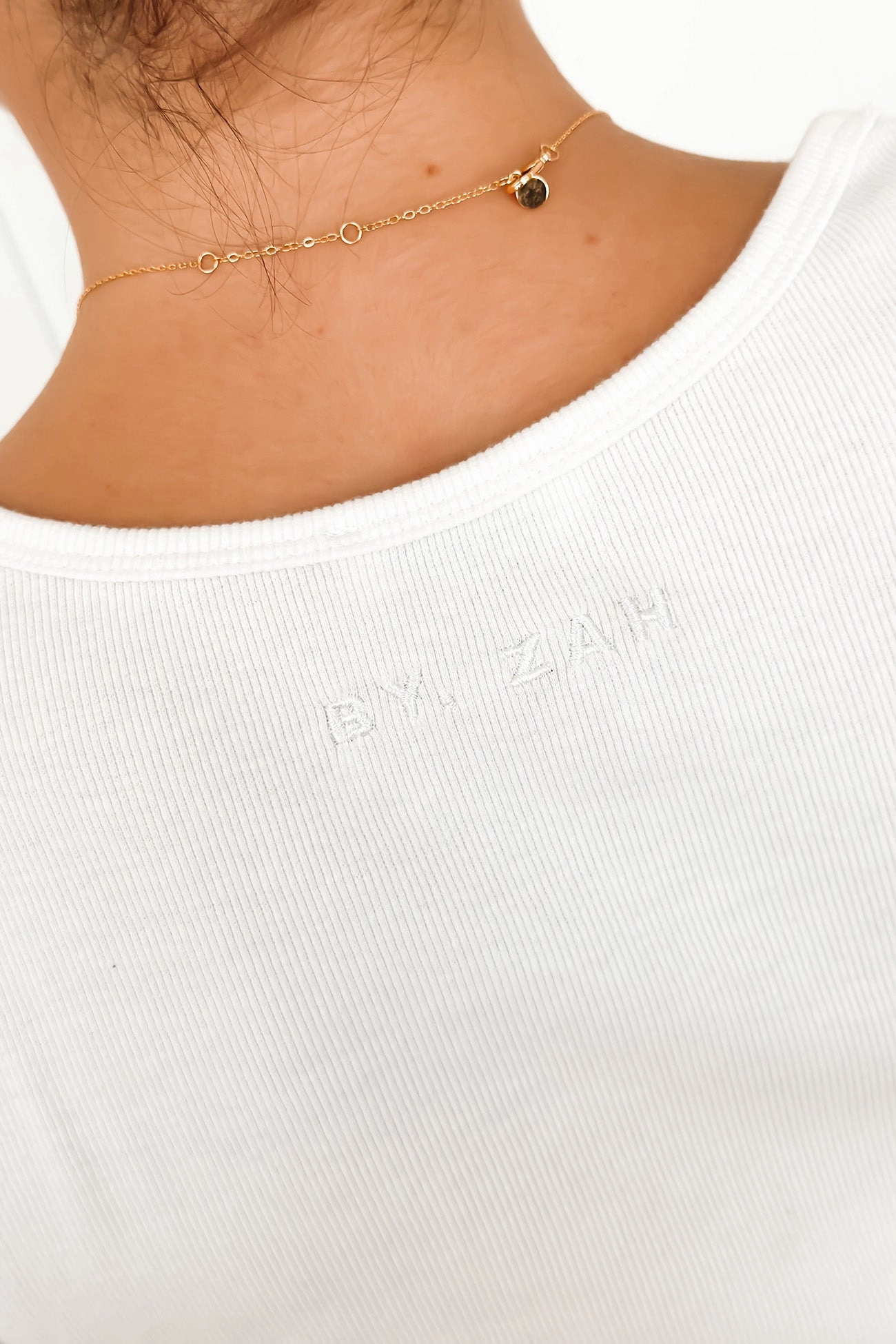 Jordyn Rib Tee White sale nike trainers