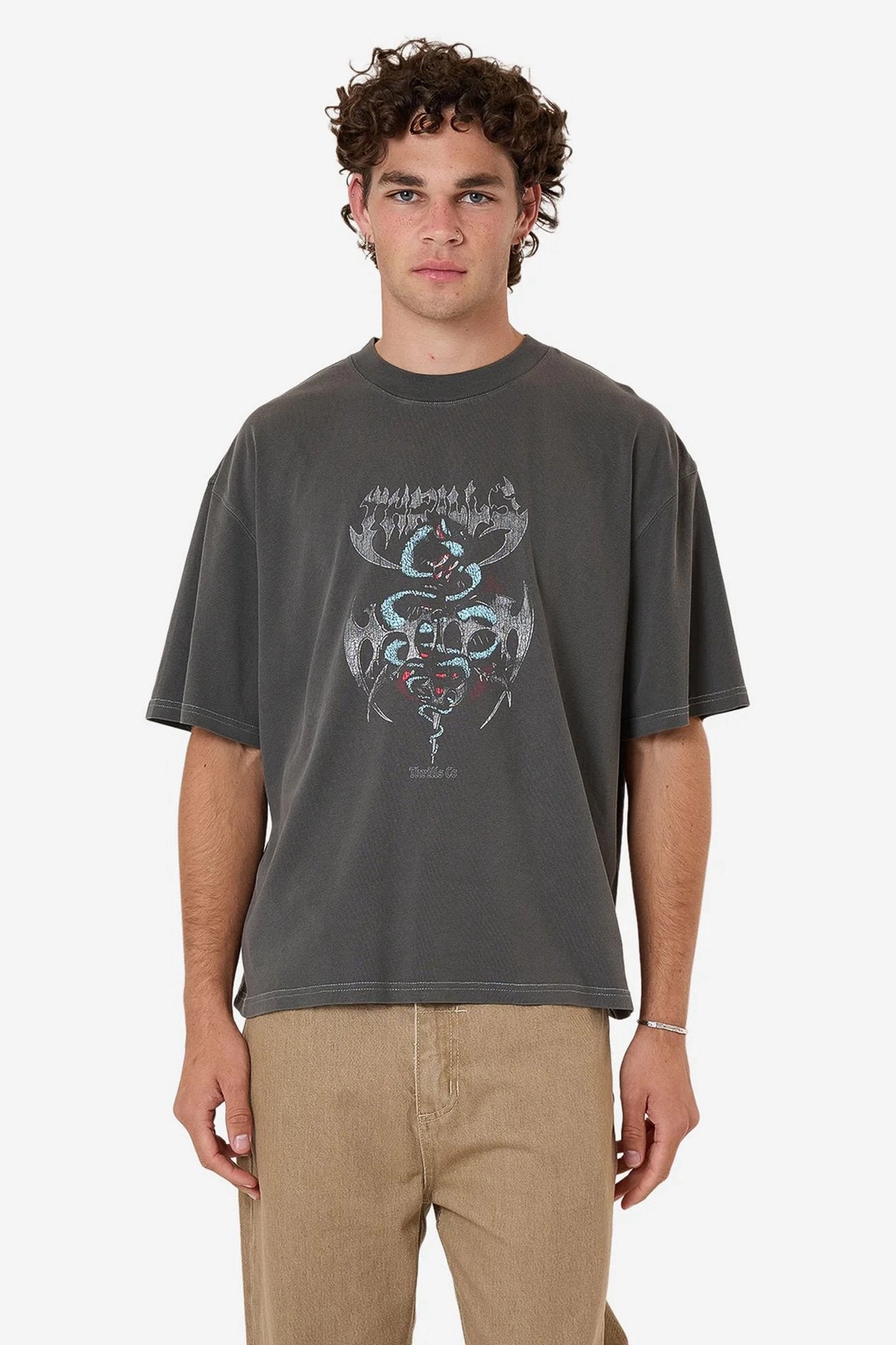 joules sale Bitter End Box Fit Oversize Short Tee Merch Black upcoming sale on amazon