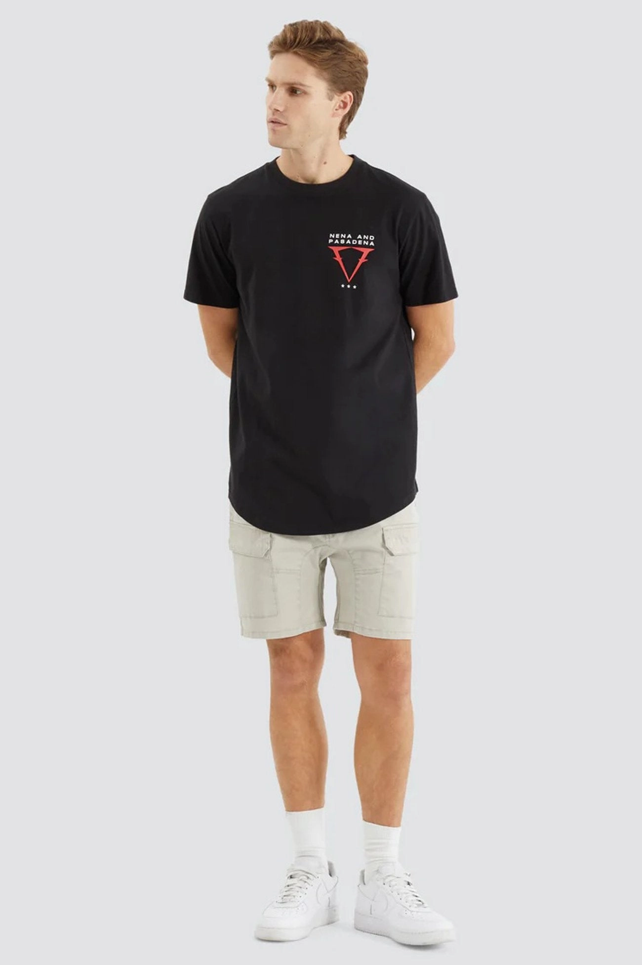 joules sale Data Dual Curved Tee Jet Black