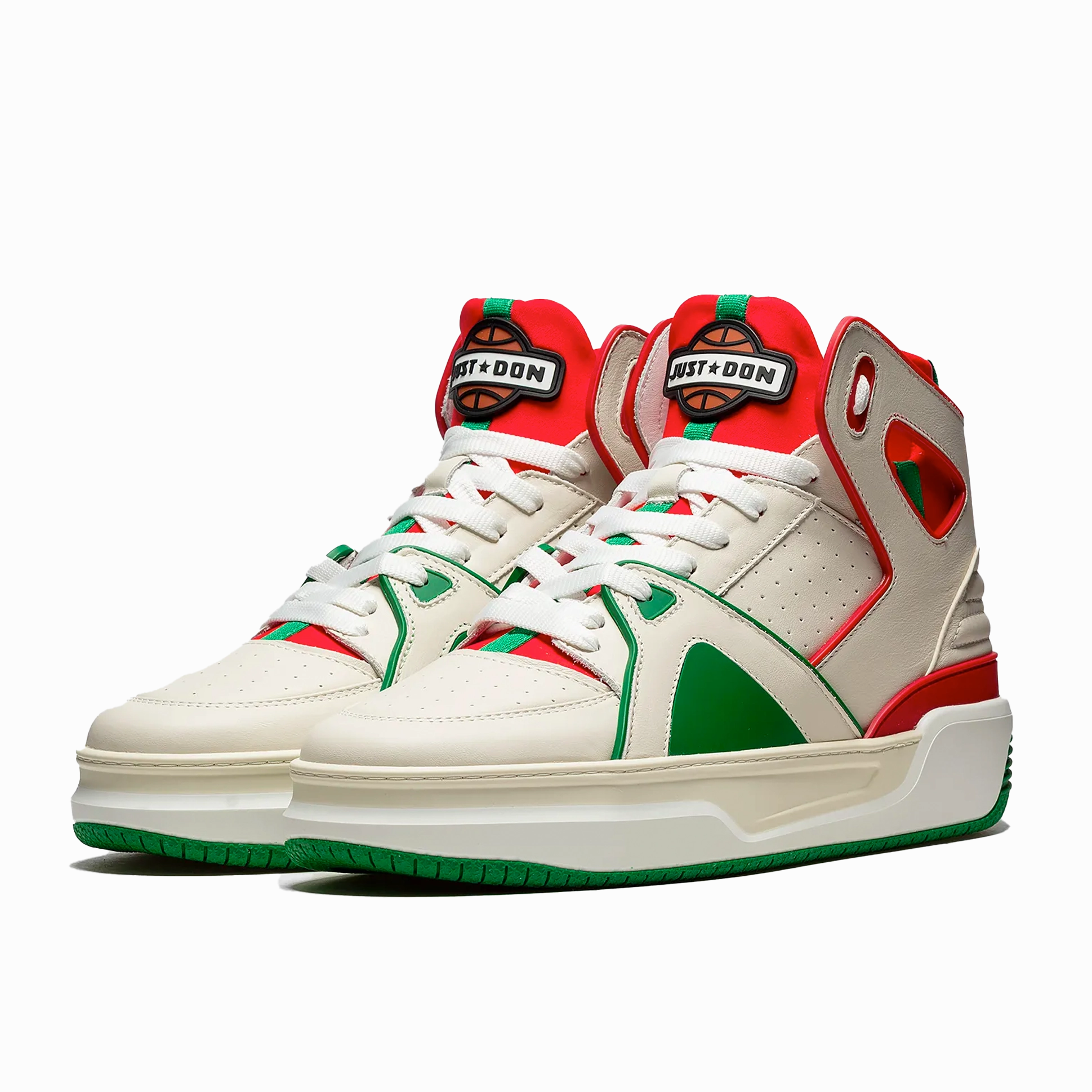 JUST DON Basketball JD1 White Red Green Exclusive styles