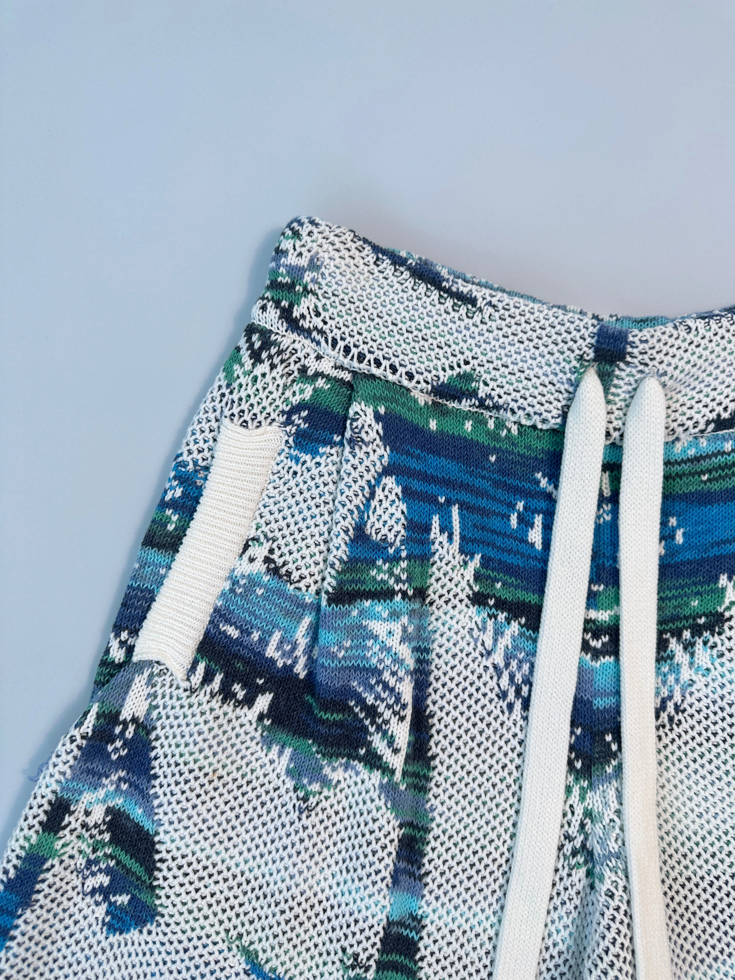 kaleidoscope new arrivals Pantaloni Corti In Maglia Astratta new arrival cln bags