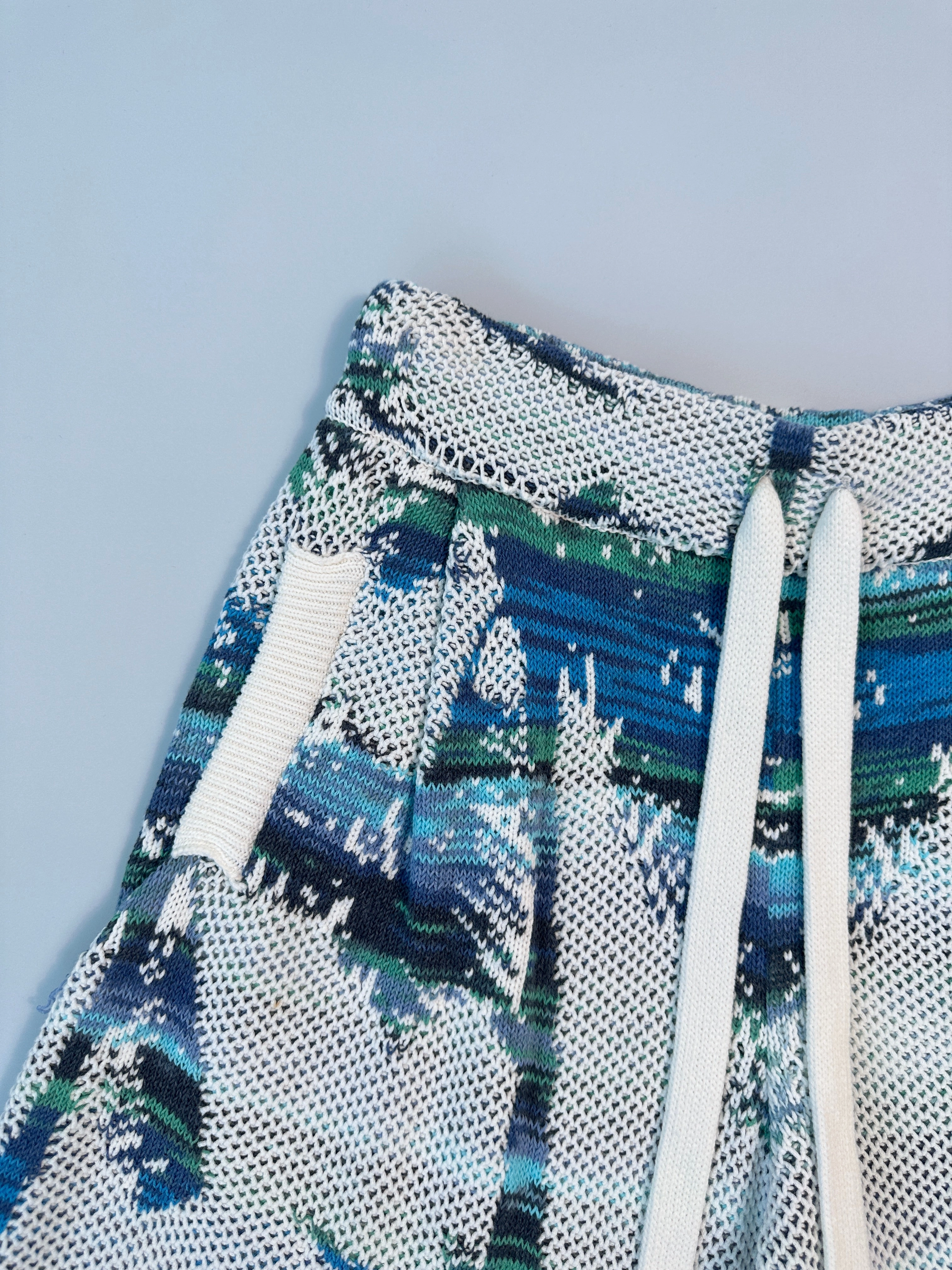 kaleidoscope new arrivals Pantaloni Corti In Maglia Astratta new arrival cln bags