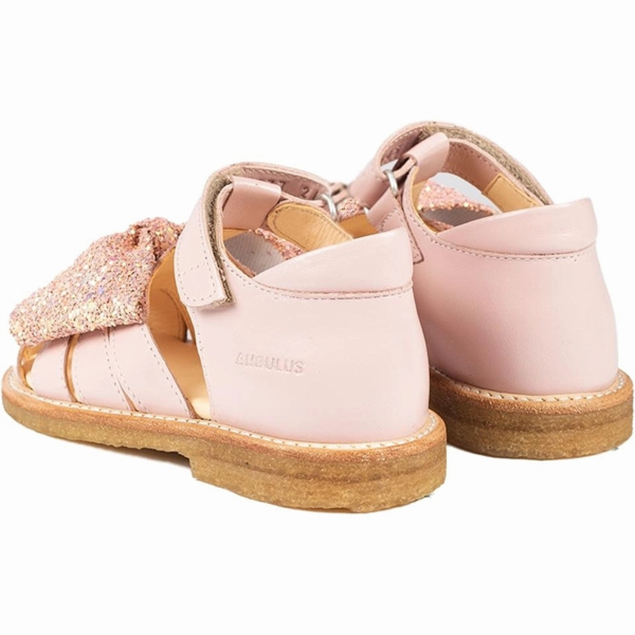 Kids shoes Angulus Sandals Pale Rose/Rose Glitter