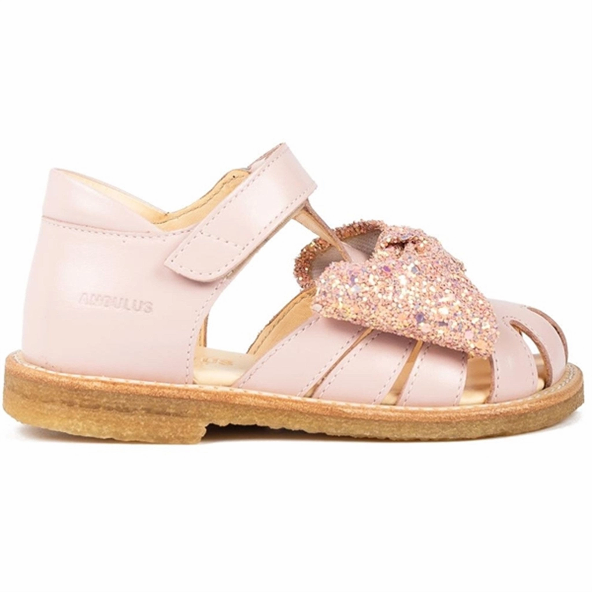Kids shoes Angulus Sandals Pale Rose/Rose Glitter