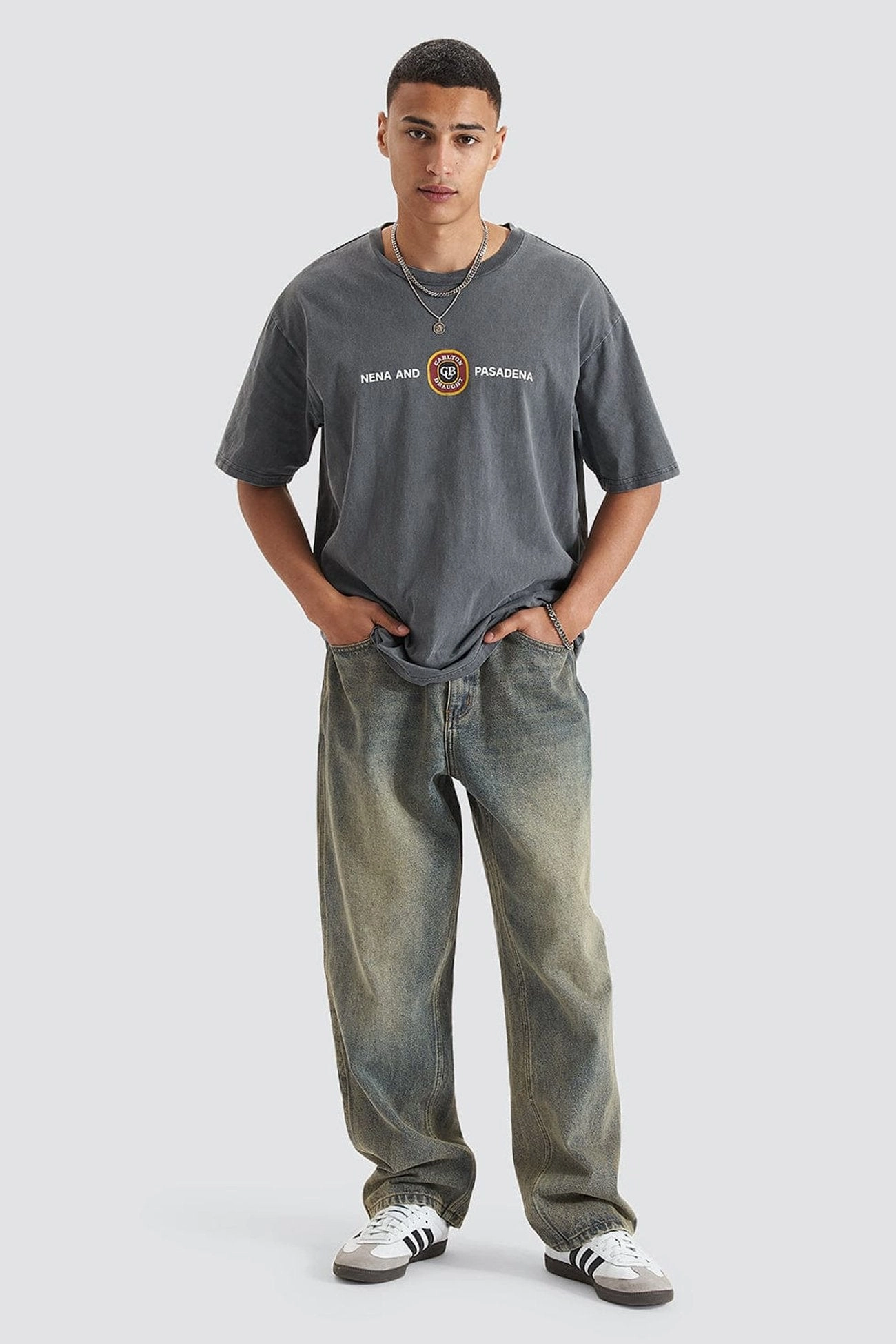 kindle sale Centennial Relaxed Box Fit Tee Pigment Asphalt