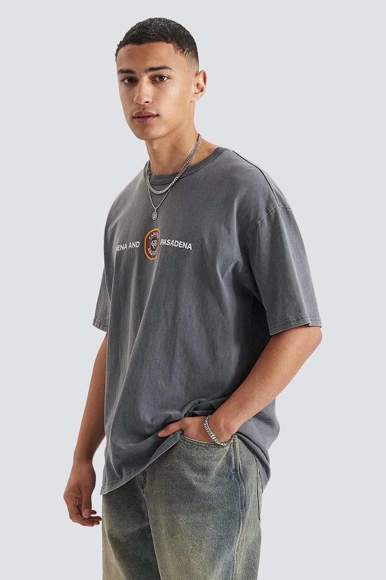 kindle sale Centennial Relaxed Box Fit Tee Pigment Asphalt
