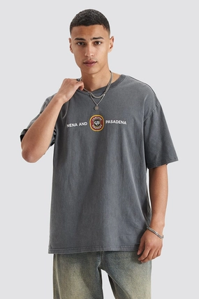 kindle sale Centennial Relaxed Box Fit Tee Pigment Asphalt sale online