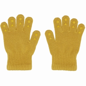 Knit Gobabygo Mustard Grip Gloves Cozy