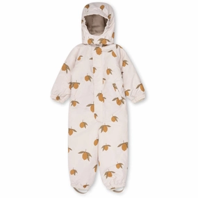 Knit Konges Sljd Mon Grand Citron Nohr Snowsuit Print Cotton