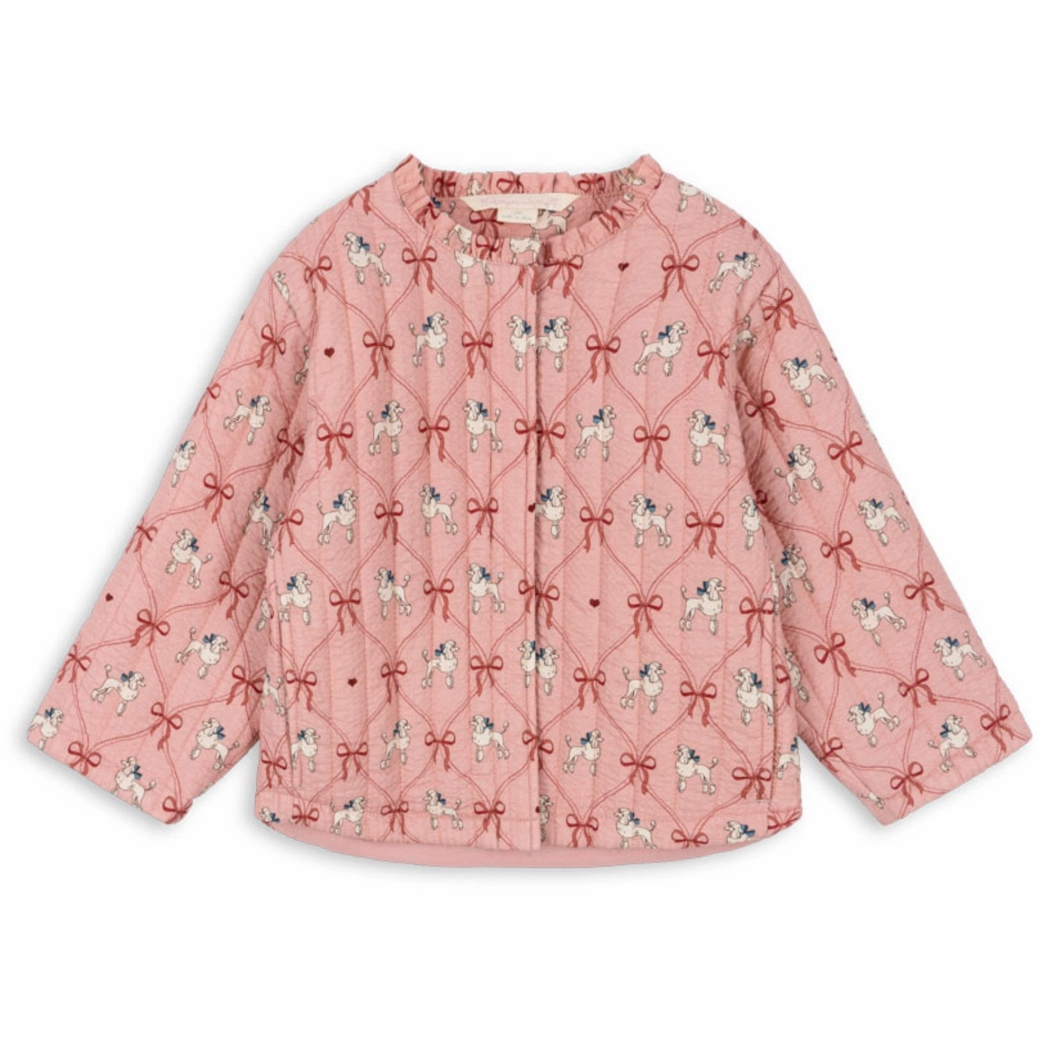 Knit Konges Sljd Poodle Lunella Quilted Jacket Gots Texture