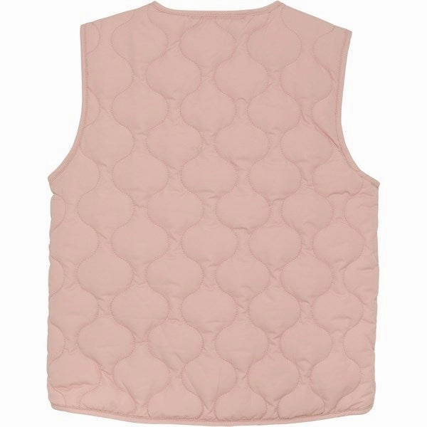 Knit Minymo Peach Beige Vest Quiltet