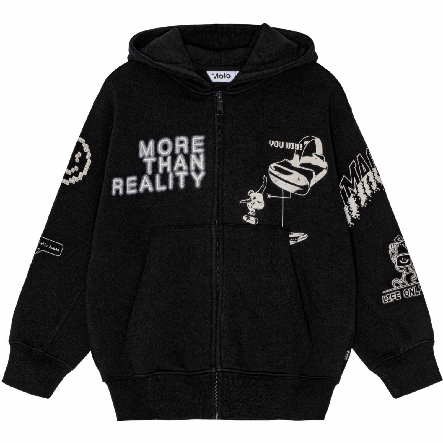 Knit Molo Black Mazz Hoodie Classic