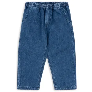 Konges Sljd Denim Blue Magot Pants Gots Woven Layered