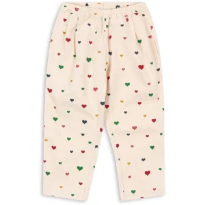 Konges Sljd Multi Heart Blush Fen Pants Fitted Minimalist