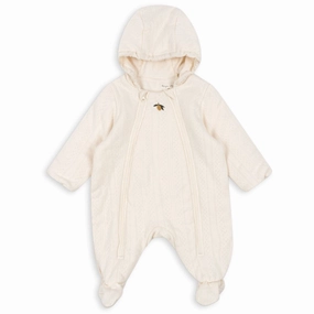 Konges Sljd Antique White Minna Padded Onesie Superior Artisanal
