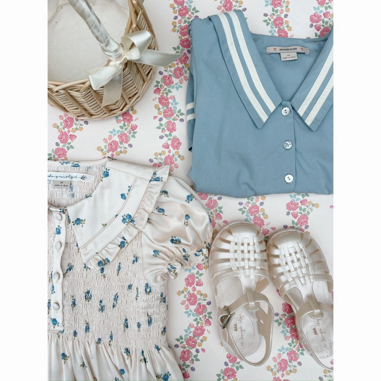 Konges Sljd Ashley Blue Celebration Allie Sailor Dress GOTS Pattern