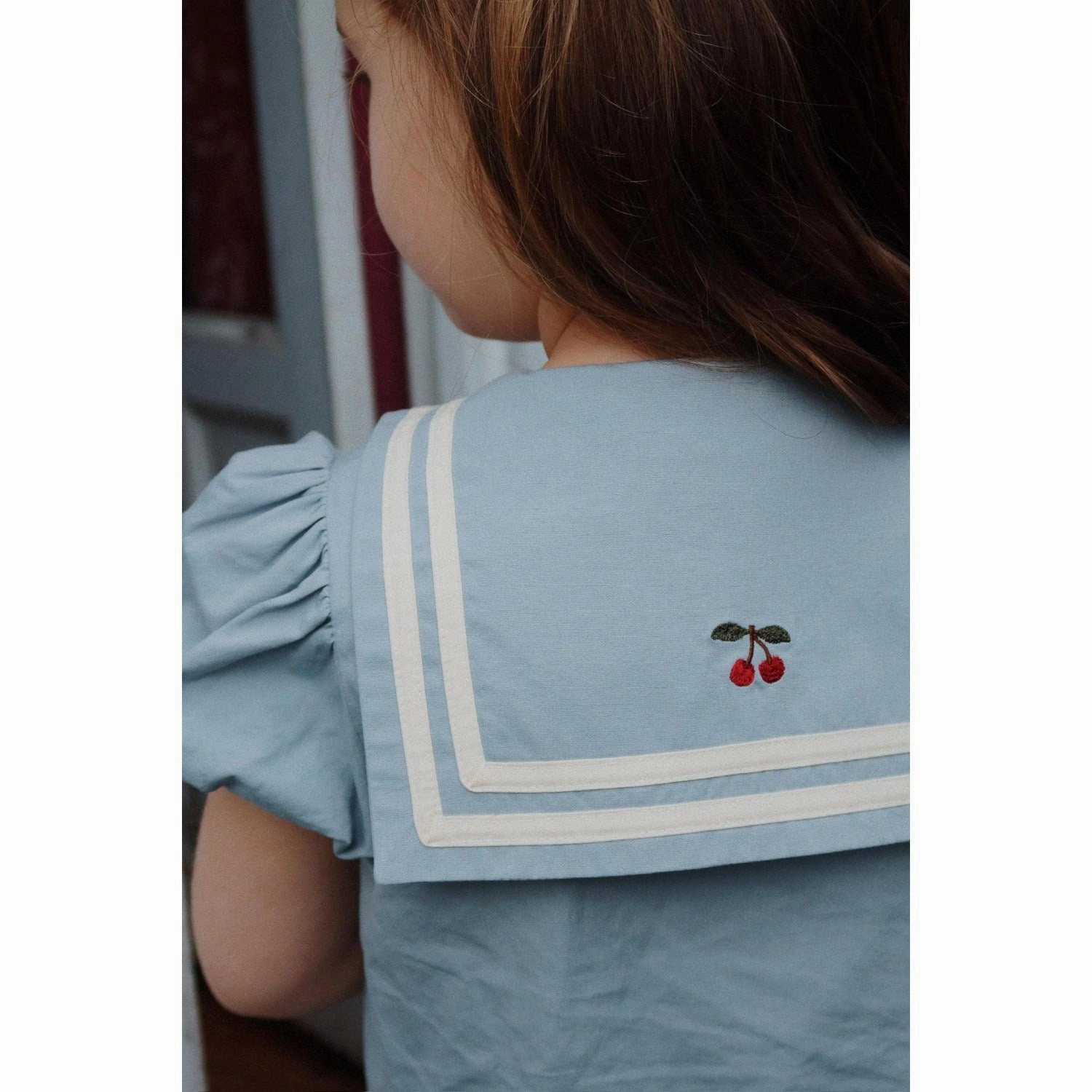 Konges Sljd Ashley Blue Celebration Allie Sailor Dress GOTS Pattern