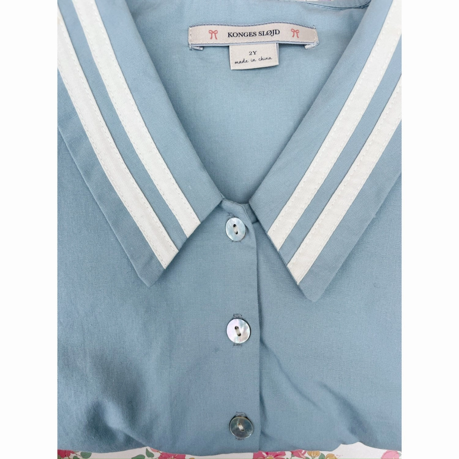 Konges Sljd Ashley Blue Celebration Allie Sailor Dress GOTS Pattern