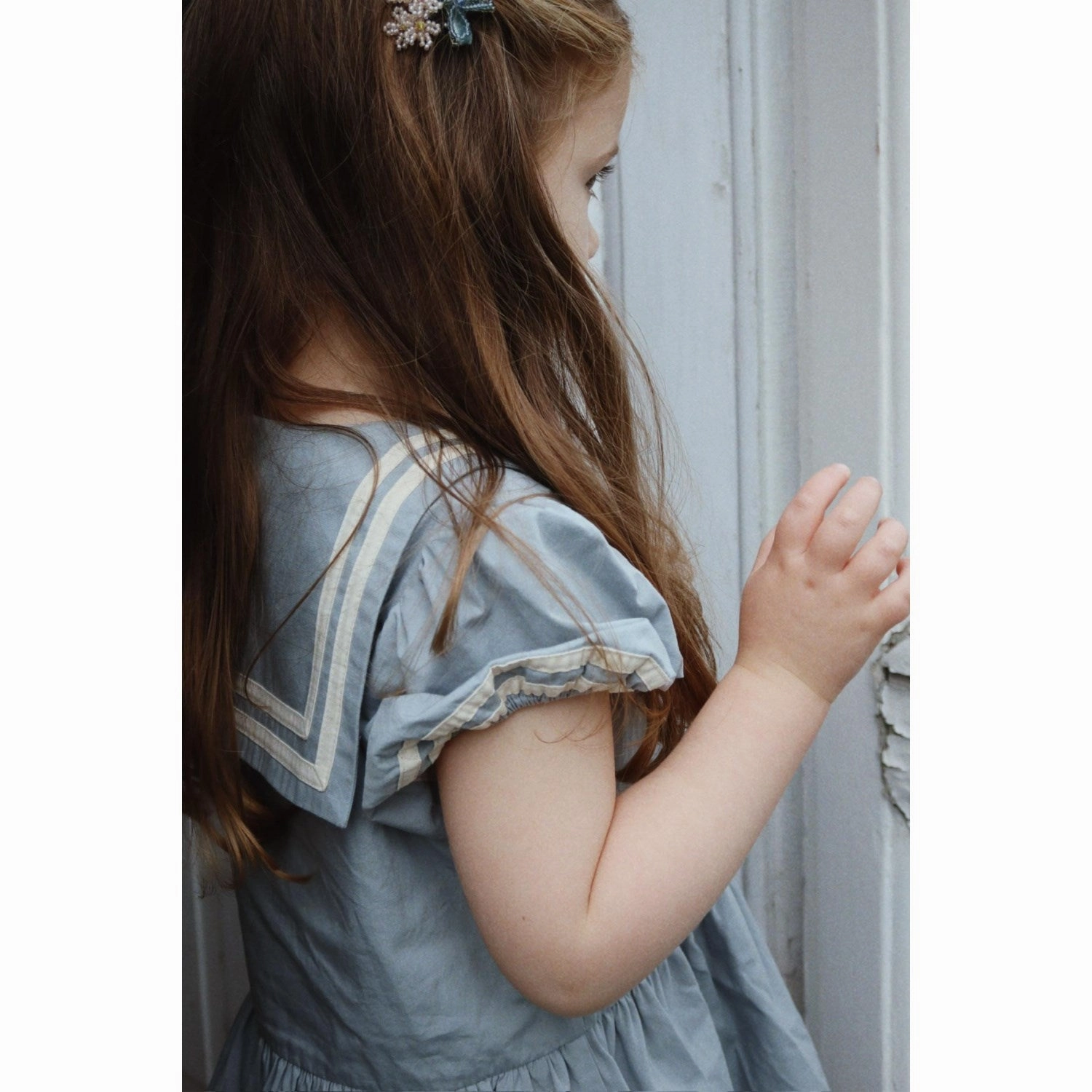 Konges Sljd Ashley Blue Celebration Allie Sailor Dress GOTS Pattern