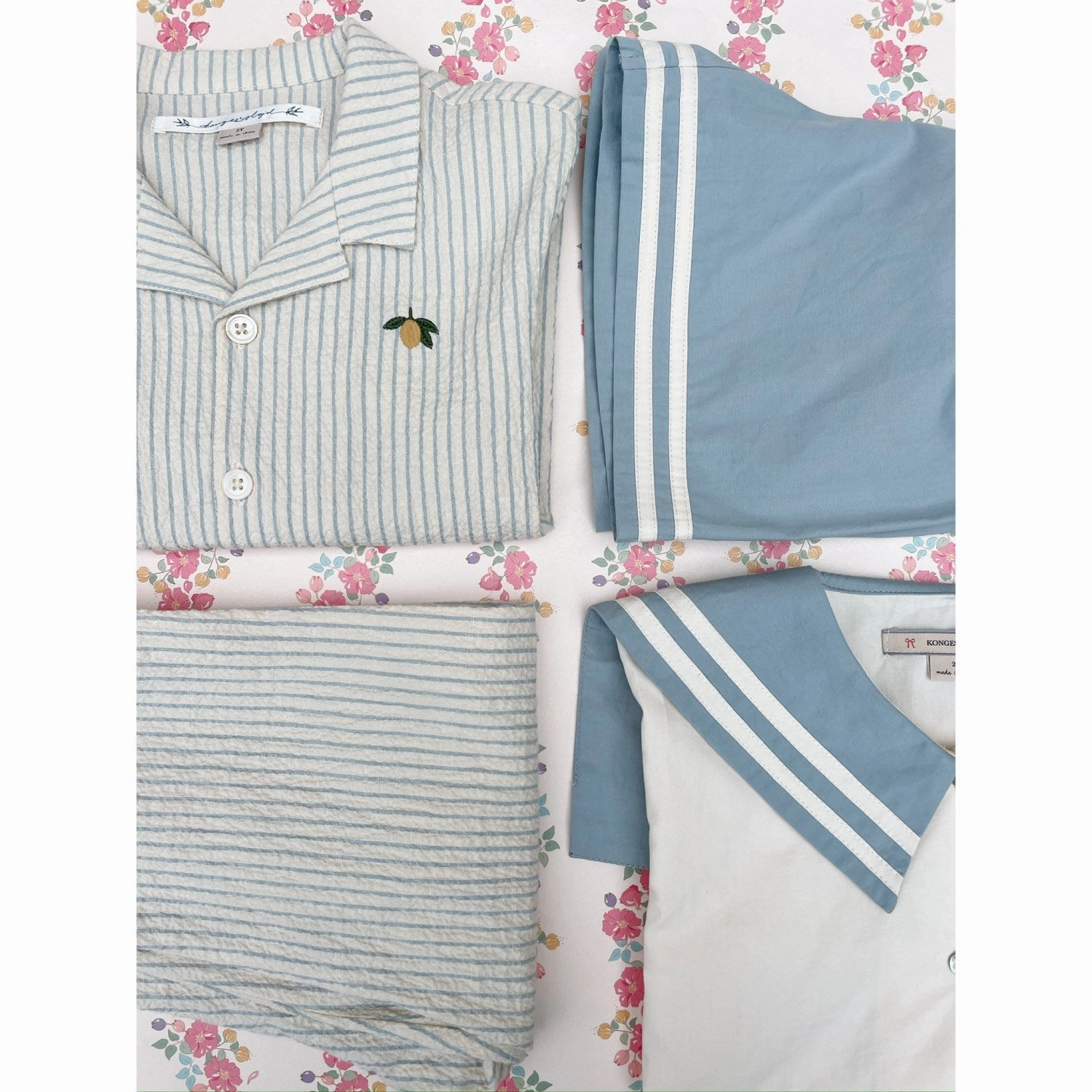 Konges Sljd Ashley Blue Celebration Sailor Shirt GOTS Nylon