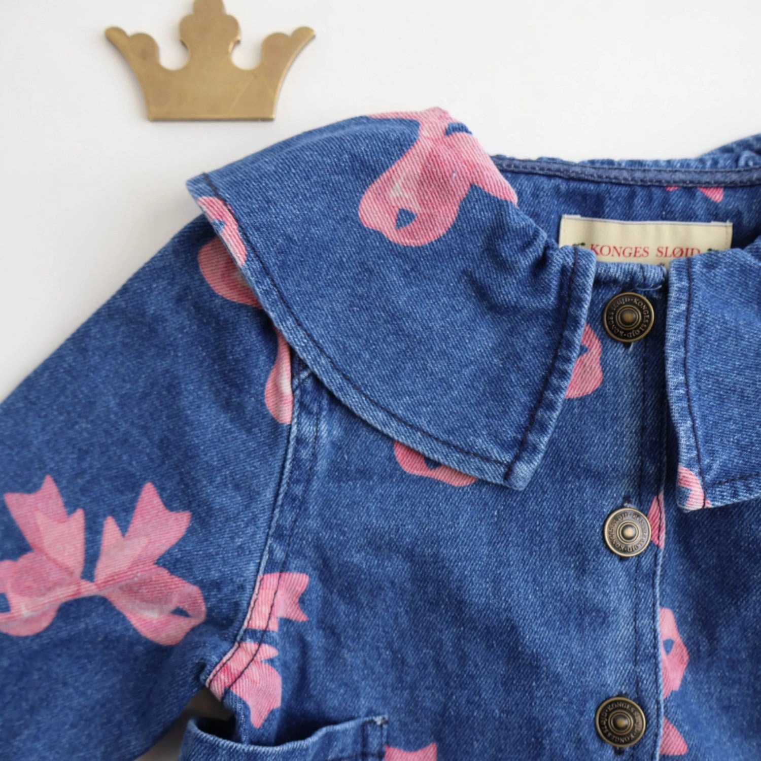 Konges Sljd Bella Bow (For Denim) Magot Collar Jacket Gots Trend