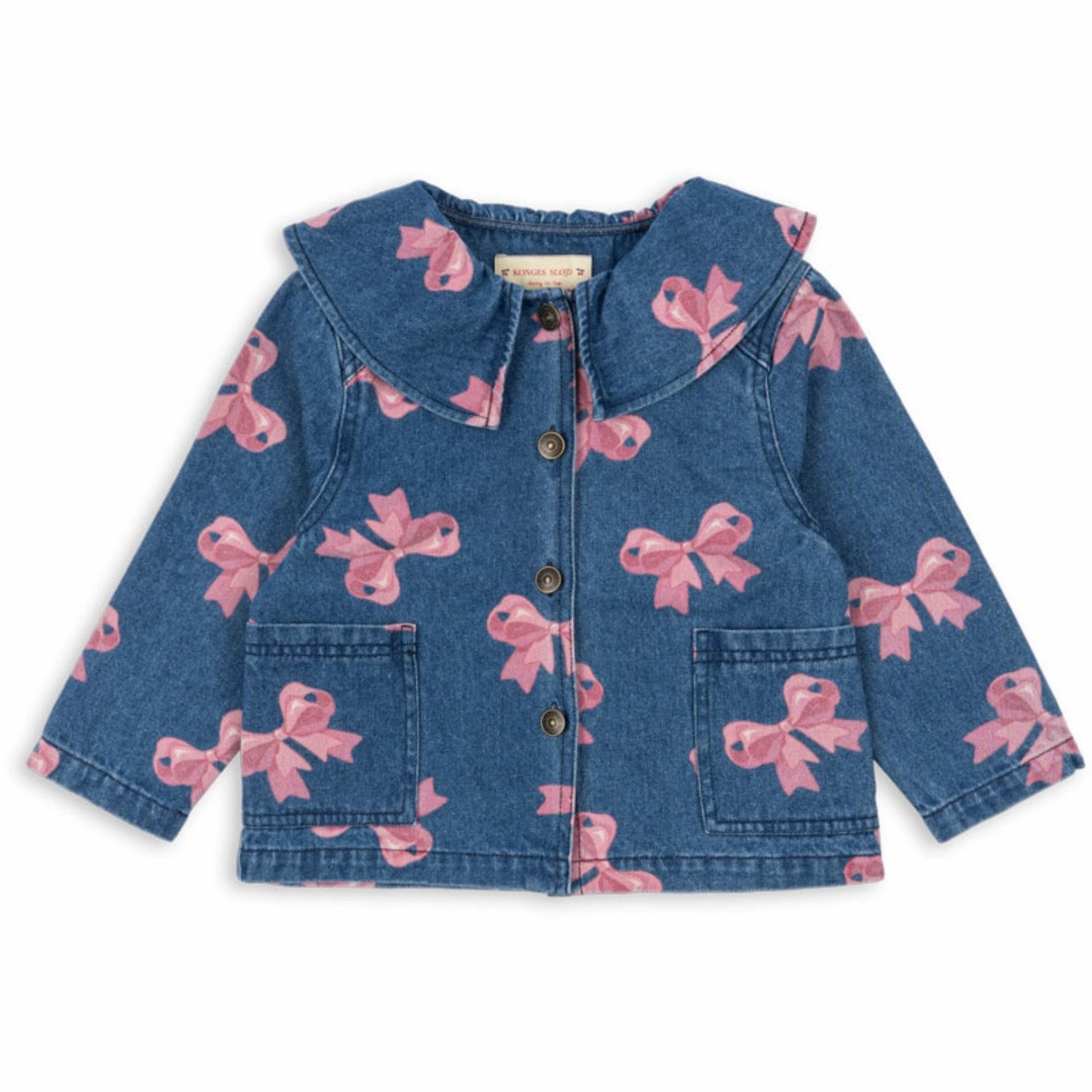Konges Sljd Bella Bow (For Denim) Magot Collar Jacket Gots Trend Embroidery