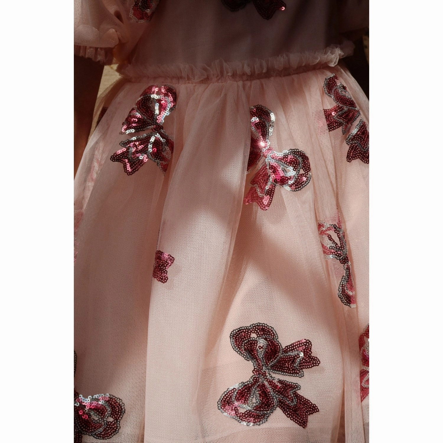 Konges Sljd Bella Bow Yvonne Sleeve Dress Velvet
