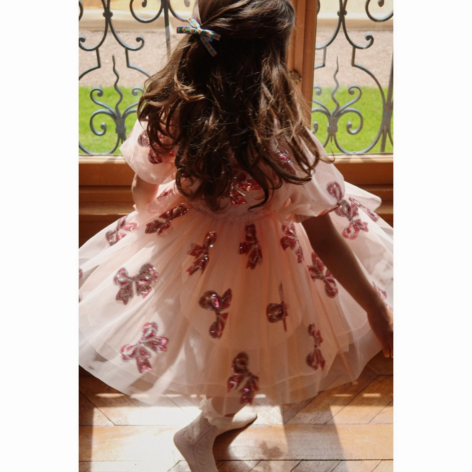 Konges Sljd Bella Bow Yvonne Sleeve Dress Velvet