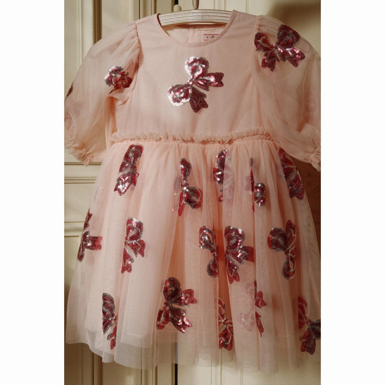 Konges Sljd Bella Bow Yvonne Sleeve Dress Velvet