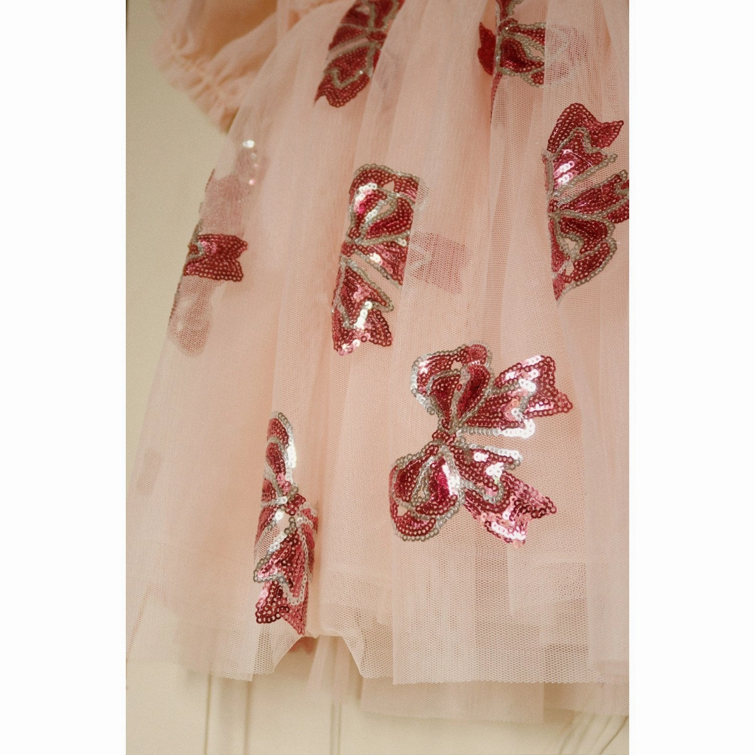 Konges Sljd Bella Bow Yvonne Sleeve Dress Velvet
