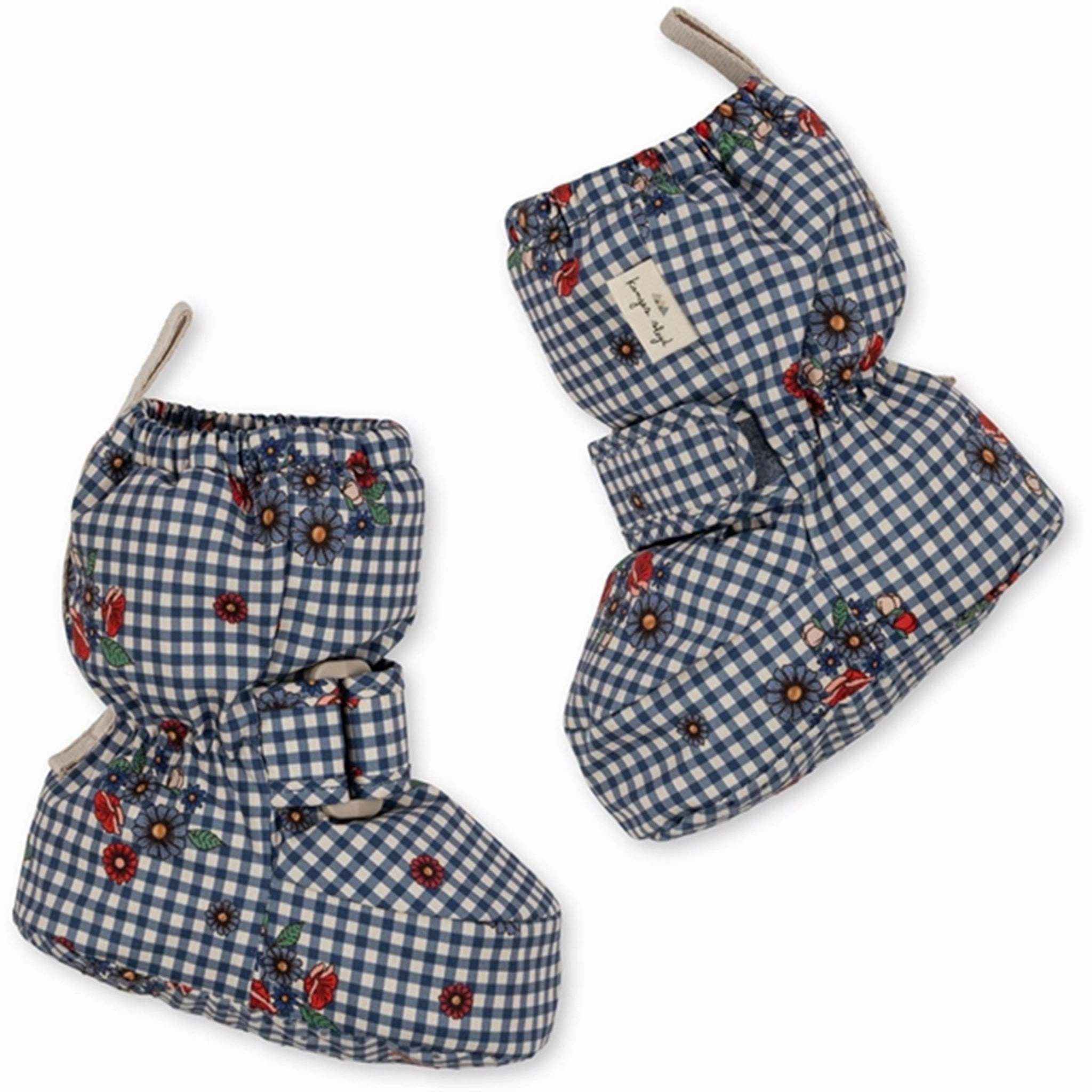 Konges Sljd Blossom Check Nutti Down Slippers Vintage shoes Summer shoes