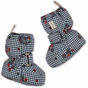 Konges Sljd Blossom Check Nutti Down Slippers Vintage shoes Summer shoes
