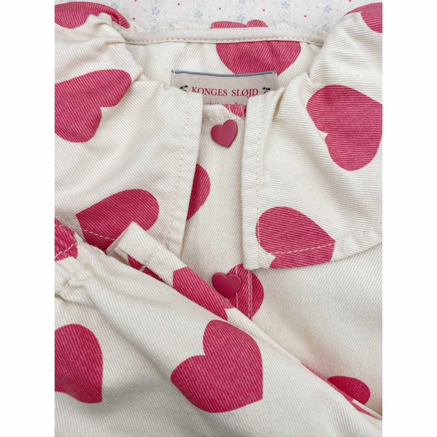Konges Sljd Bon Coeur Pink Magot Collar Jacket GOTS Fashionable