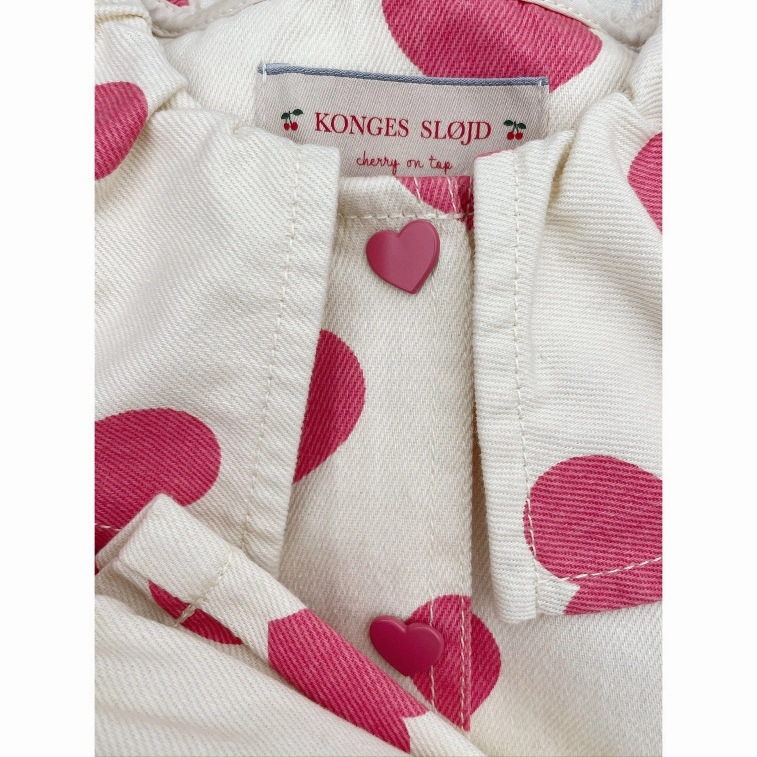 Konges Sljd Bon Coeur Pink Magot Collar Jacket GOTS Fashionable