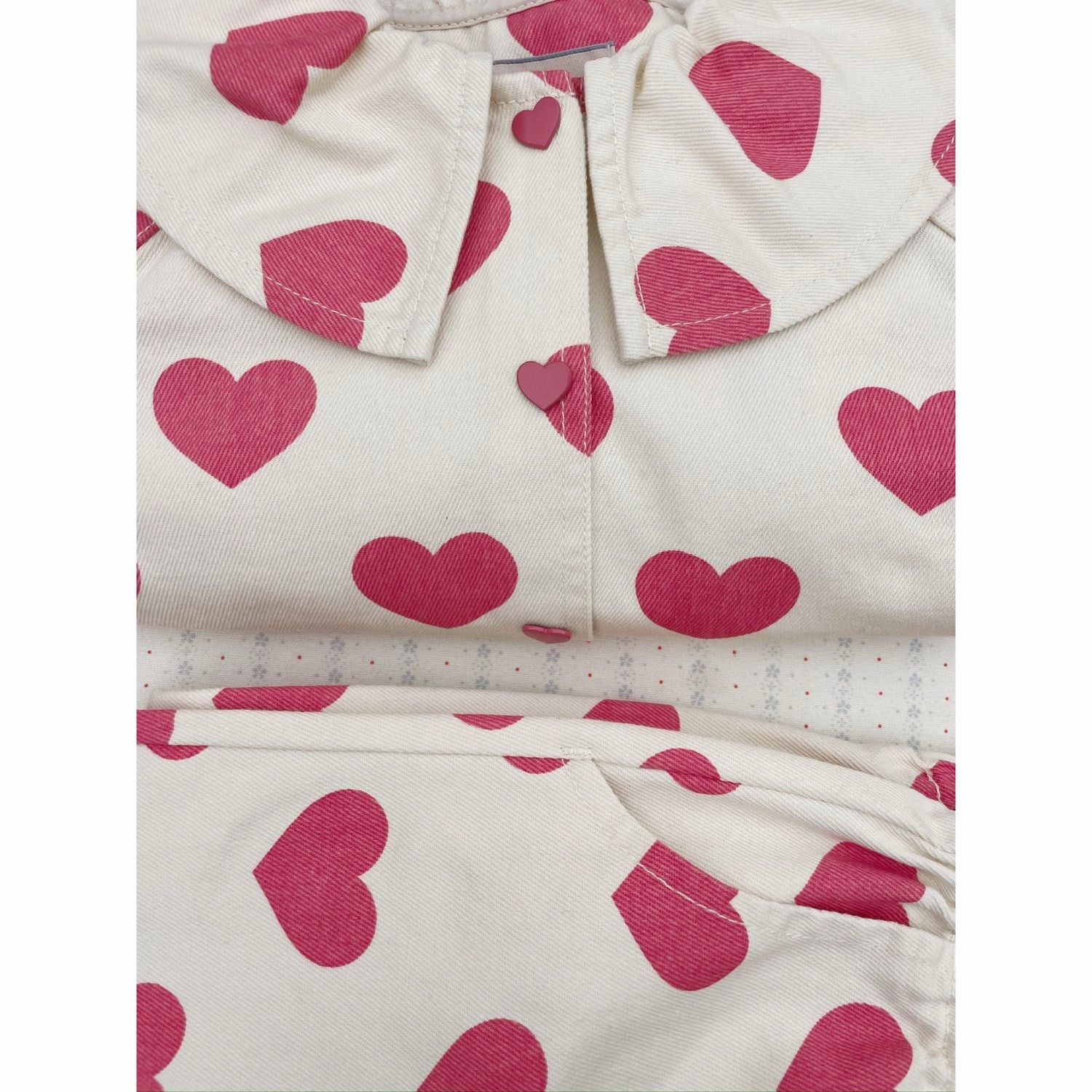 Konges Sljd Bon Coeur Pink Magot Collar Jacket GOTS Fashionable