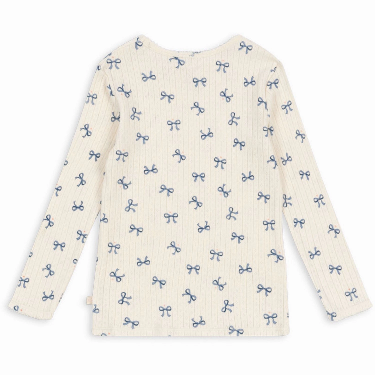 Konges Sljd Bow Bleu Minnie Blouse Gots Durable