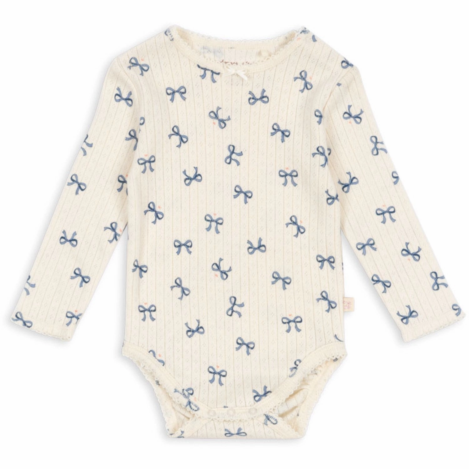 Konges Sljd Bow Bleu Minnie Bodysuit Ls Gots Premium Color