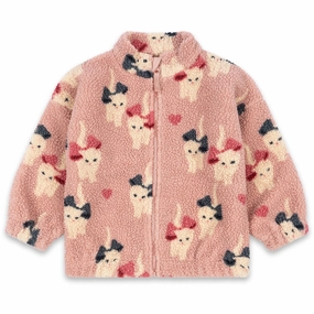 Konges Sljd Bow Kitty Jody Teddy Jacket Grs Spandex Fleece