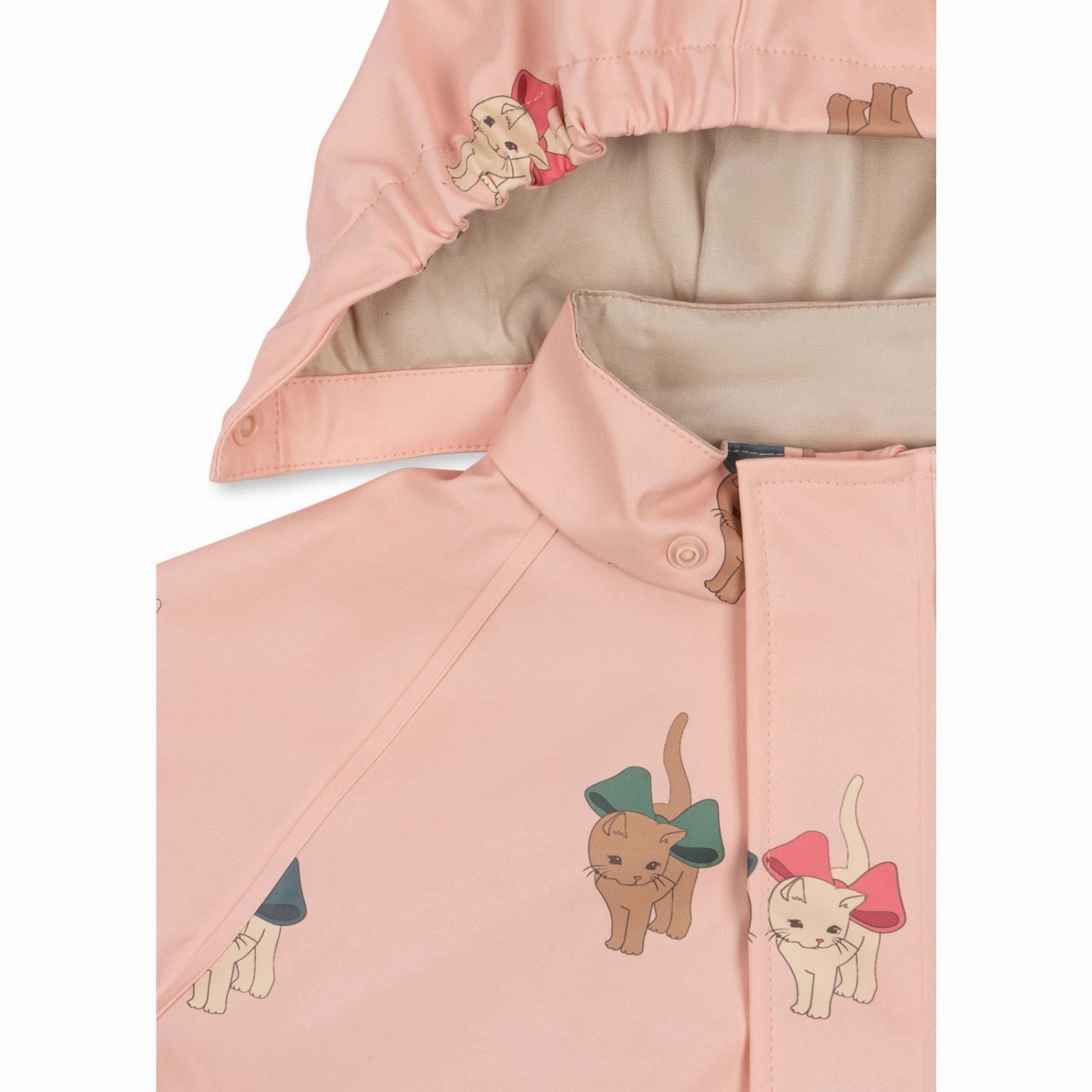 Konges Sljd Bow Kitty Pink Rainy Palme Set Girl Pleat