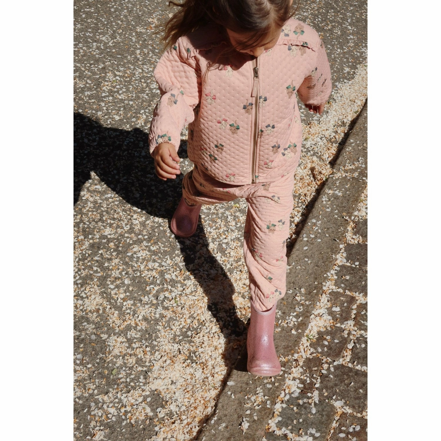 Konges Sljd Bow Kitty Pink Thermo Pants Grs Beading