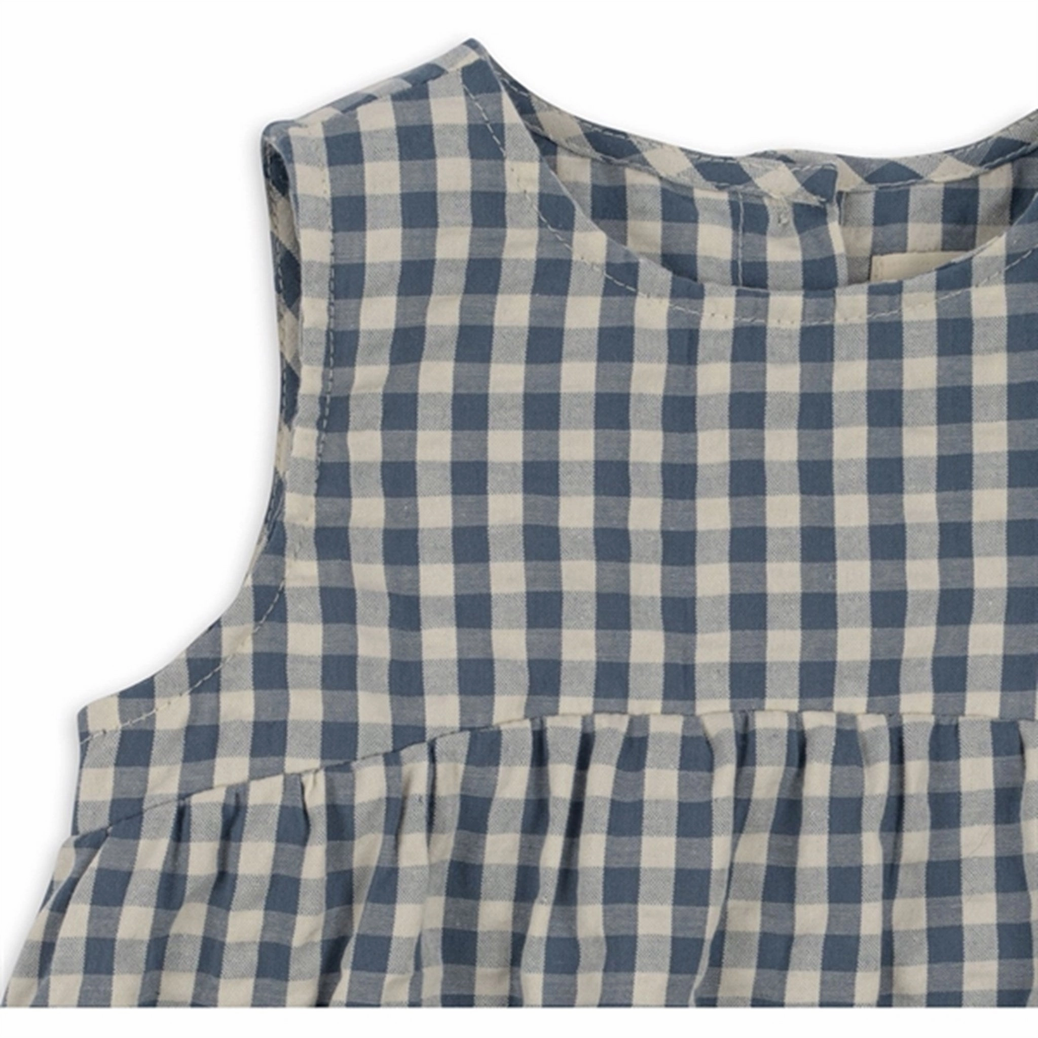 Konges Sljd Captains Blue Check Kim Romper Unique