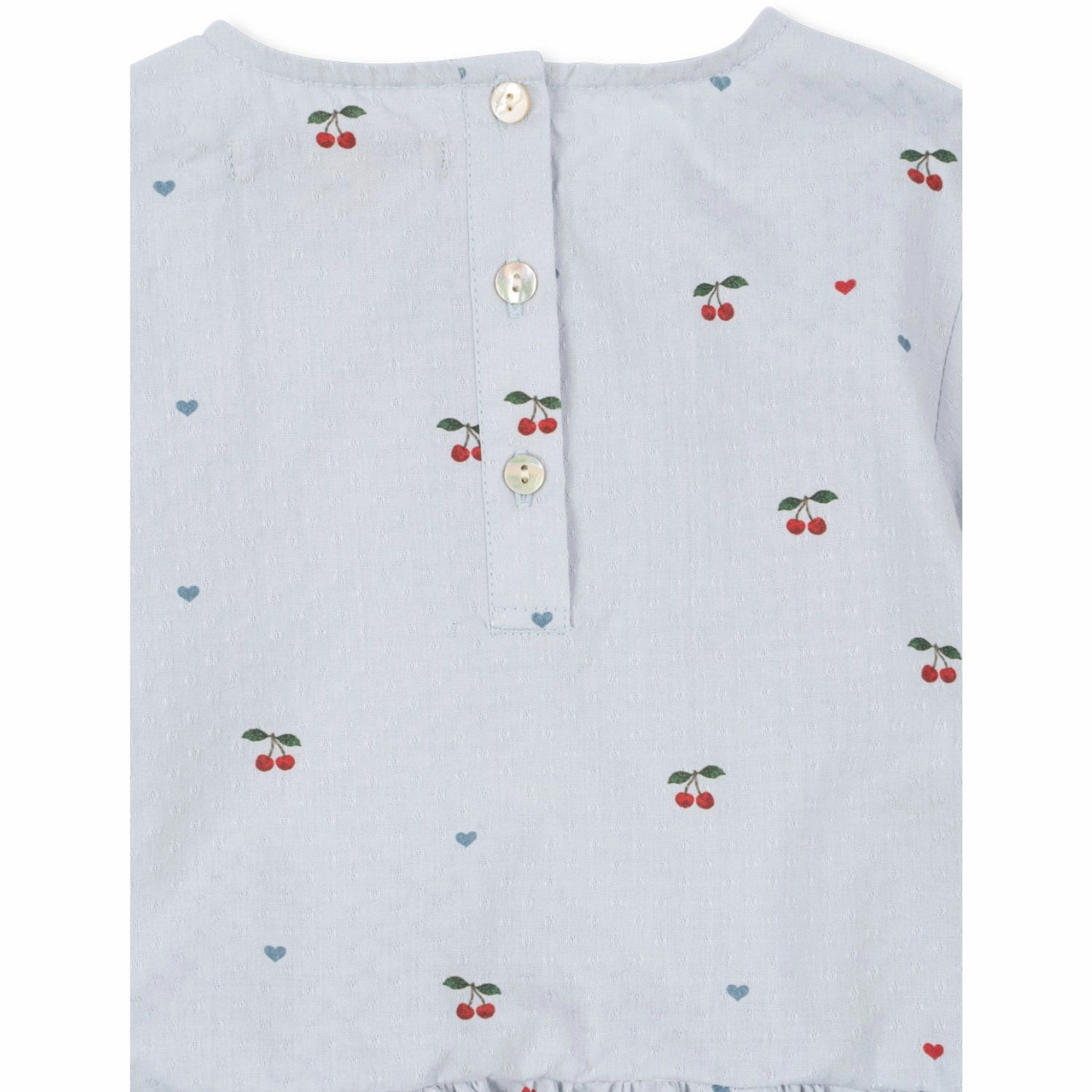 Konges Sljd Cherry Blue Coeur Evia Blouse Gots Ethereal