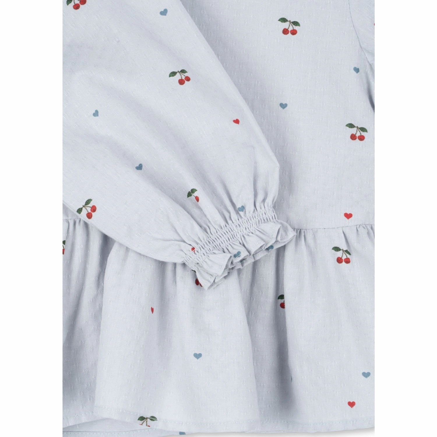 Konges Sljd Cherry Blue Coeur Evia Blouse Gots Ethereal