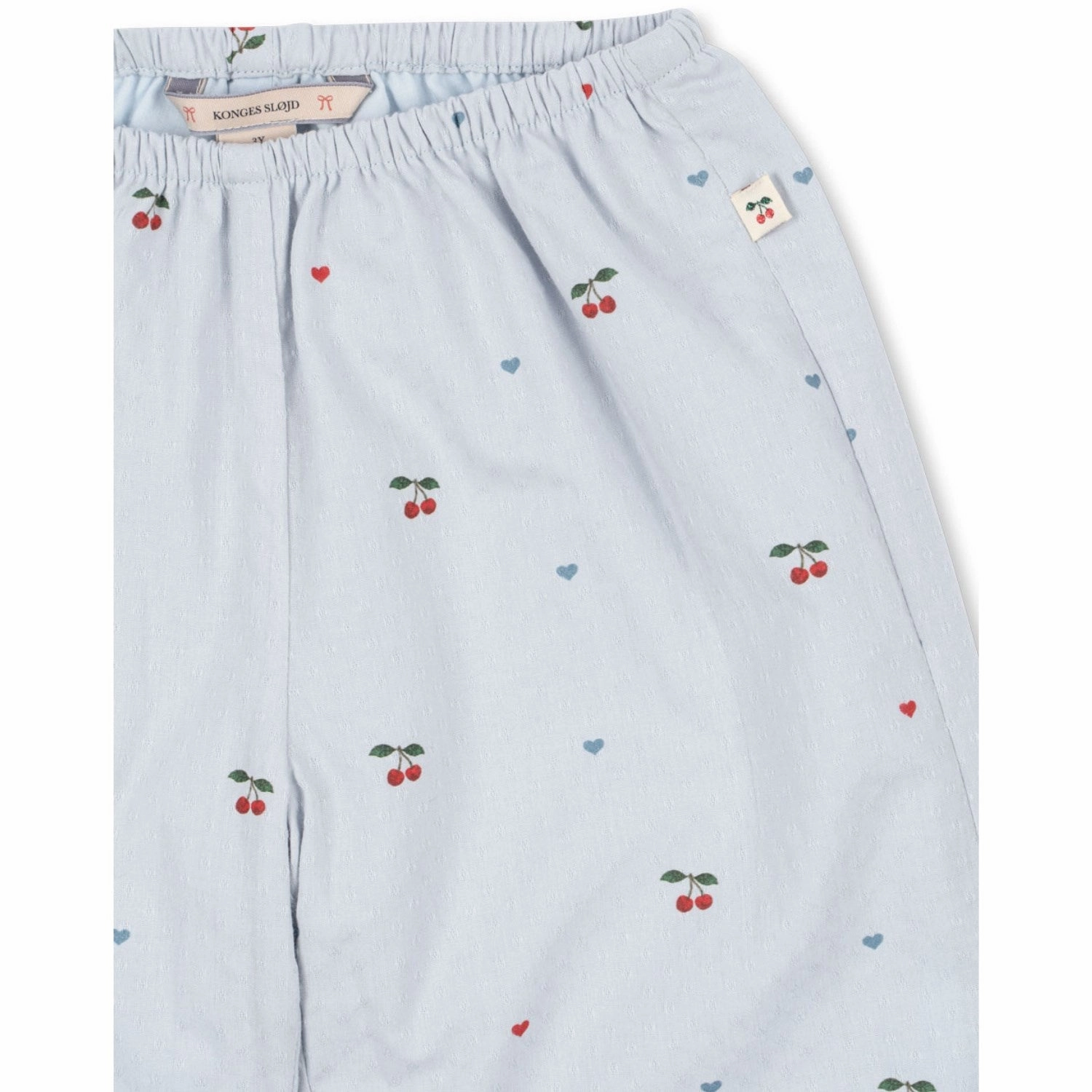 Konges Sljd Cherry Blue Coeur Evia Pants Gots Wool