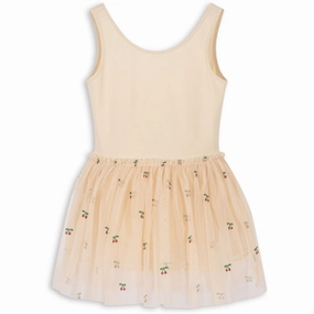 Konges Sljd Cherry Glitter Feya Ballerina Strop Dress Polyester Leather